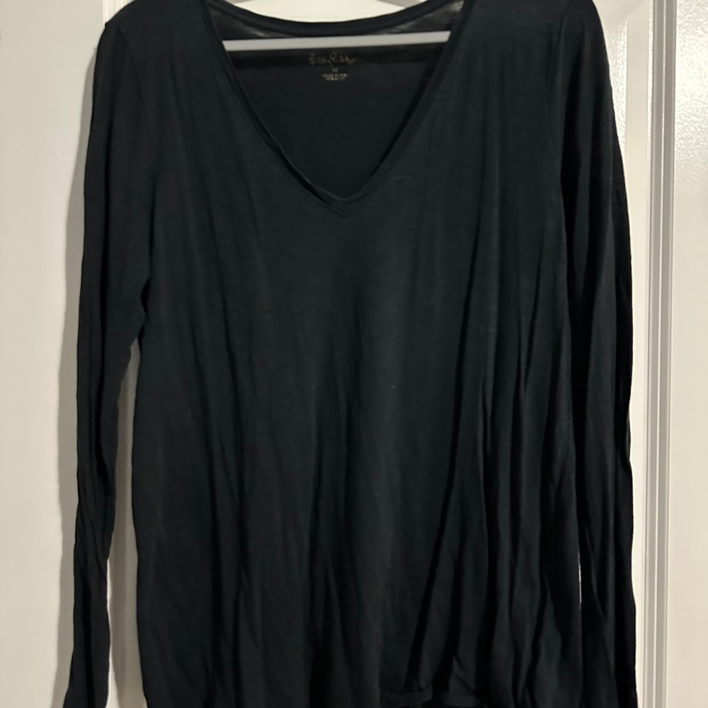 Lilly Pulitzer Long Sleeve V-neck Tee